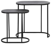 Метални странични масички в комплект от 2 бр. 26x53 cm Bocov – Light &amp; Living