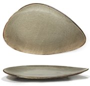 Horecano - Порцеланово плато триъгълно 30см ANTIQUE-GREY (TR0001-11.5G)