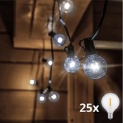 Brilagi - LED външна декоративна гирлянда GIRLANDA 25xE12 20m IP44 студено бяло