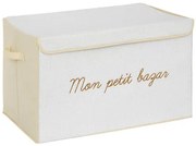 Кутия за съхранение на играчки atmosphera Teddy, 36х36х57 cm - Бял