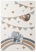 Кремав детски килим 160x230 cm Walk like an Elephant Rainbow Party – Villeroy&amp;Boch