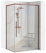 Душ кабина Rea SOLAR Copper Brush 100x80