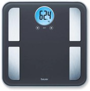 Кантар Beurer BF 195, До 180 кг, 7 функции, Памет, LCD, 5 нива физическа активност, Сив/сребрист