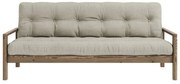 Бежов ленен разтегателен диван 205 cm Knob - Karup Design