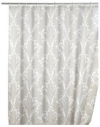 Сива завеса за душ с покритие против мухъл , 180 x 200 cm Baroque - Wenko
