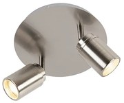 Модерен прожектор за баня стомана 2-светлина IP44 - Ducha