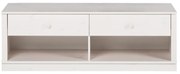 Бяла маса за телевизор от масивен бор 137x47 cm Anita – Støraa