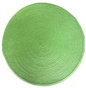 Horecano - Подложка за хранене кръгла ф38см PVC светло зелена (9968-1)