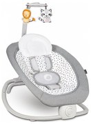 Lionelo - Вибрираща бебешка люлка с мелодия PASCAL сив