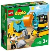 Конструктор LEGO DUPLO - Камион и екскаватор с вериги - 10931