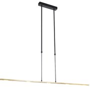 Висяща лампа черна със злато с LED димируема - Bold