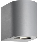 Nordlux - LED външно стенно осветително тяло CANTO 2xLED/5,5W/230V IP44 сиво