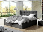 Тапицирано легло Luanda-140 x 200-Gray dark