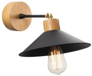 Аплик MANAVGAT 1xE27/40W/230V кафяв/черен