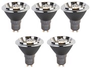 Комплект от 5 LED крушки GU10 3-степенно димиране до топло бяло AR70 6W 320lm 2000-3000K