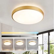 Brilagi - Димируемо LED осветително тяло GLASS POOL DOUBLE LED/48W/230V 40 cm златисто + с дистанционно управление
