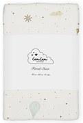 Еластичен детски чаршаф от органичен памук в цвят слонова кост 60x120 cm Dreamland – Cam Cam Copenhagen