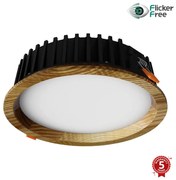 APLED - LED Лампа RONDO WOODLINE LED/12W/230V 3000K Ø 20 см пепел масивнo дървo