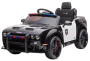 Електрическа кола Dodge Challenger Police 50W/4500 mAh черно/бяло