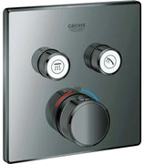 Термостатичен вграден кран 2 изхода Grohe ΙΙ-Anthracite Glossy