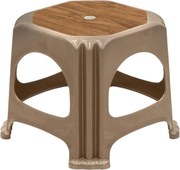 Полипропиленов табуретка Десия в бежов цвят 35x35x32см.