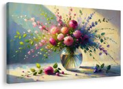 Картина на платно – Букет от рози във ваза