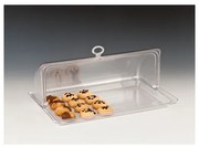 Поликарбонатен поднос правоъгълен с ролтоп капак 28x44x17см. - комплект (ZCP 267)AN