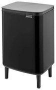 Кош за боклук Brabantia Bo Small Hi 1006649, 12 л, Плавно и безшумно отваряне, Противоплъзгаща основа, Черен