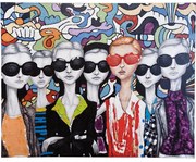 Арт.33297 Картина Acrylic Painting Sunglasses 120x150cm