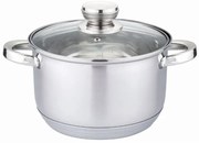 Тенжера HAUS ROLAND , HR-152-4 , със стъклен капак, ф22, огледален инокс