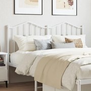 373871 vidaXL Метална табла за глава, бяла, 140 см
