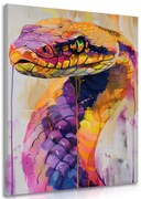 Картина на платно – Змия с имитация на живопис