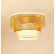 Brilagi таванно осветително тяло CEDAR LUNETA 1xE27/15W/230V пр. 45 ратан/кафяво