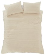 Бежово двойно удължено спално бельо 230x220 cm Muscat Waffle – Pineapple Elephant