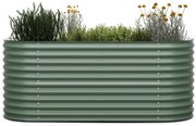 Blumfeldt High Grow, повдигната леха, 200 x 80 x 100 cm, изработена от вълнообразна стоманен лист, лесна за сглобяване, устойчива на ръжда и замръзване