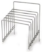 Иноксова стойка квадратна за дъски 29,5x21,5x37,5см (608359)