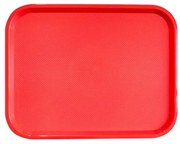Horecano - Пластмасова табла за сервиране с неплъзгащо покритие червена 35,5x45,5x1см. JW-A1418P