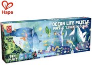 Hape - Дървен панорамен пъзел 200 части - Океан