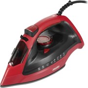 Втора ръка: Ютия Mesko MS 5031, 3000W, Керамика, Автоматично изключване, С-ма против варовик, Червен/черен