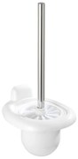 Бяла стенна пластмасова четка за тоалетна Pure – Wenko