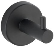 WENKO 24232100-Кука BOSIO BLACK 5,5x5,5 cm неръждаема стомана/сребриста