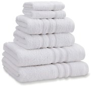 Бели памучни хавлии и кърпи за баня в комплект от 6 бр. от тери Zero Twist – Catherine Lansfield
