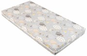 KIKKA BOO Матрак FANTASIA PLUS 60/120/8 см CLOUDS GREY