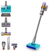 Вертикална прахосмукачка Dyson V15S Detect Submarine 448798-01, 660W, 0.77 л, 60 мин автономия, Сензори, 4 режима, LCD, Сив/син