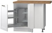 Подов ъглов шкаф Tahoma R-UG-1KMC-White matte-Left