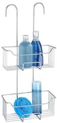 WENKO 24758100 - Душова полица MILO 25x55 см сребриста/прозрачна