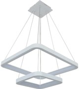 Brilagi - LED димируем полилей на кабел FALCON SLIM LED/78W/230V 50x50 см бял + дистанционно управление