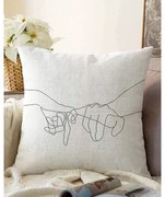 Калъфка за възглавница от памучна смес Pinky, 55 x 55 cm - Minimalist Cushion Covers