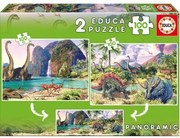 Educa - Пъзел Дино свят 2х100ч 15620