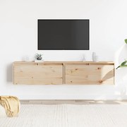 813456 vidaXL Стенни шкафове, 2 бр, 80x30x35 см, бор масив
